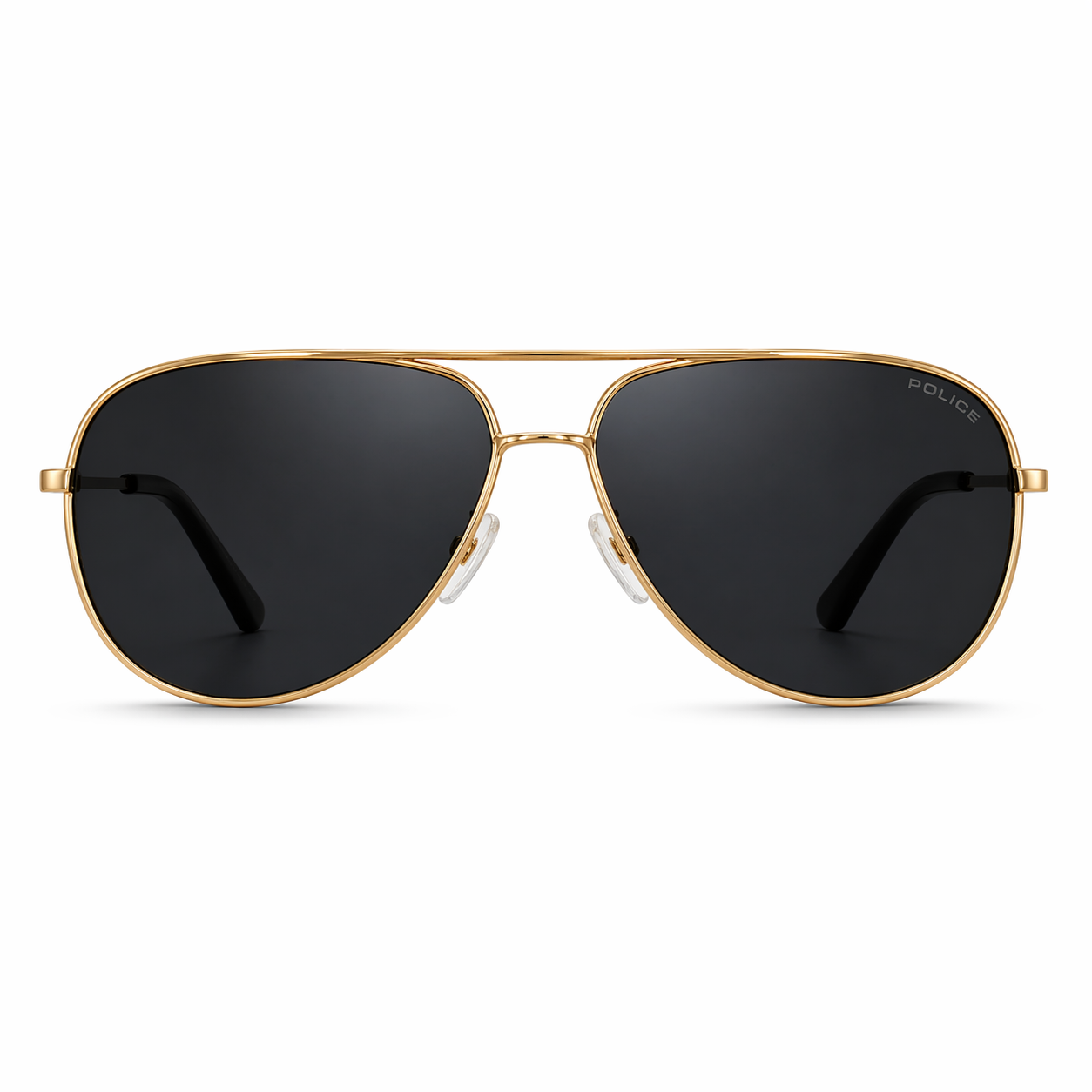 Police Aviator Black Golden